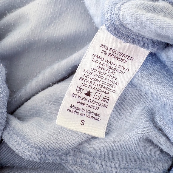 Altar'd State Ribbed Velour Joggers Sweatpants Light Baby Blue Loungewear Small - Picture 4 of 5